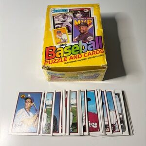Russ Baseball Puzzle and Cards Set - Yellow and Red